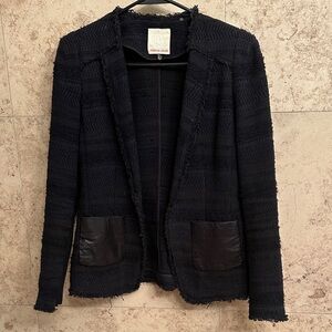 Rebecca Taylor Black Textured Blazer